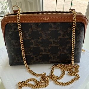 Authentic Celine Clutch with Chain **CHAIN LENGTH HAS BEEN MODIFIED**